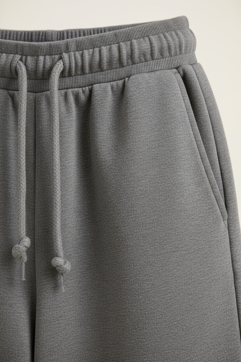 Concrete Wide-Leg Jogger — detail