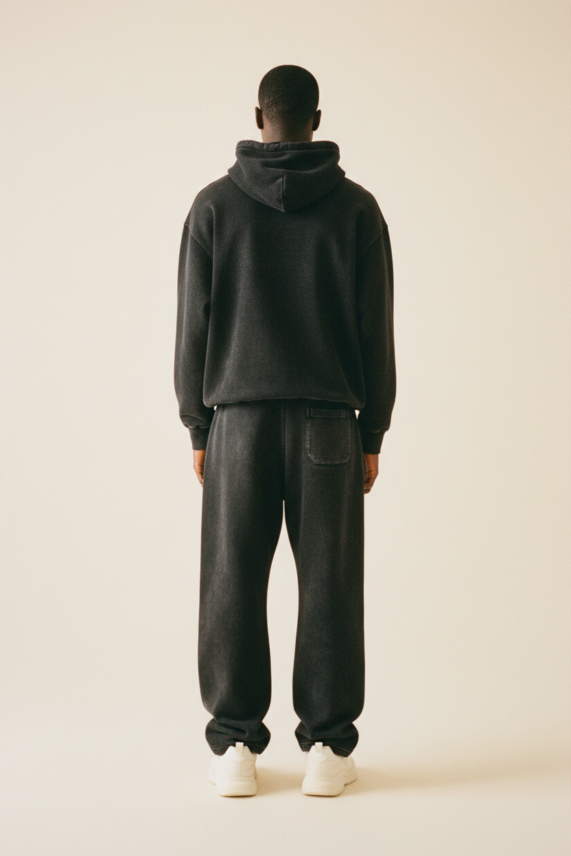 podea. Washed Black — back