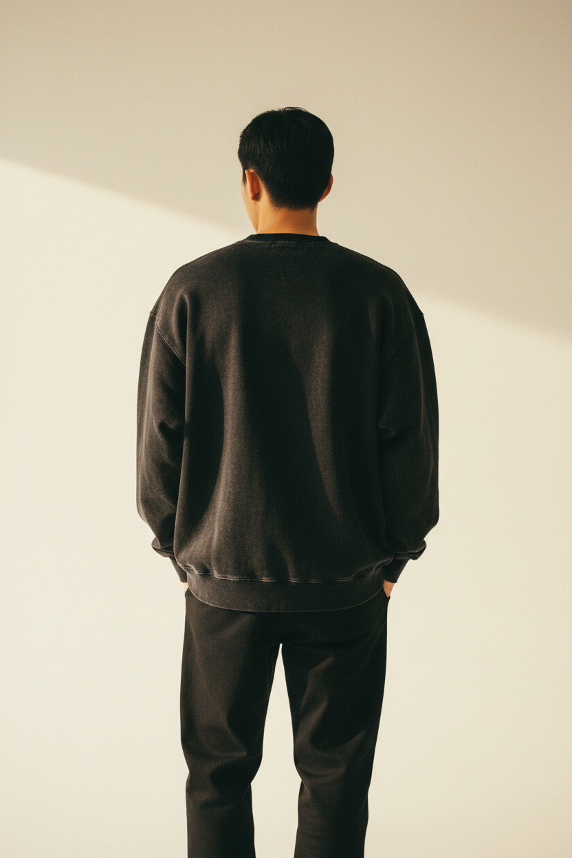 thorax. Washed Black — back