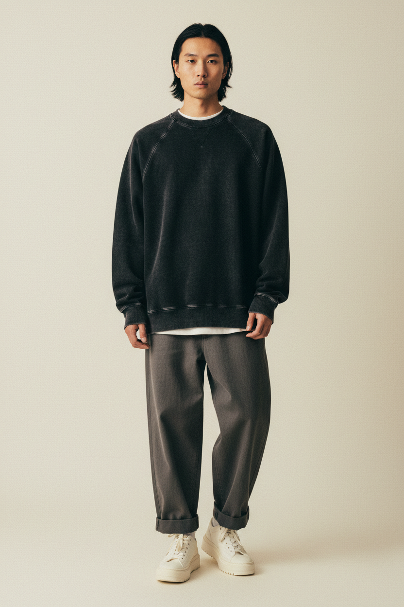thorax. Washed Black — front